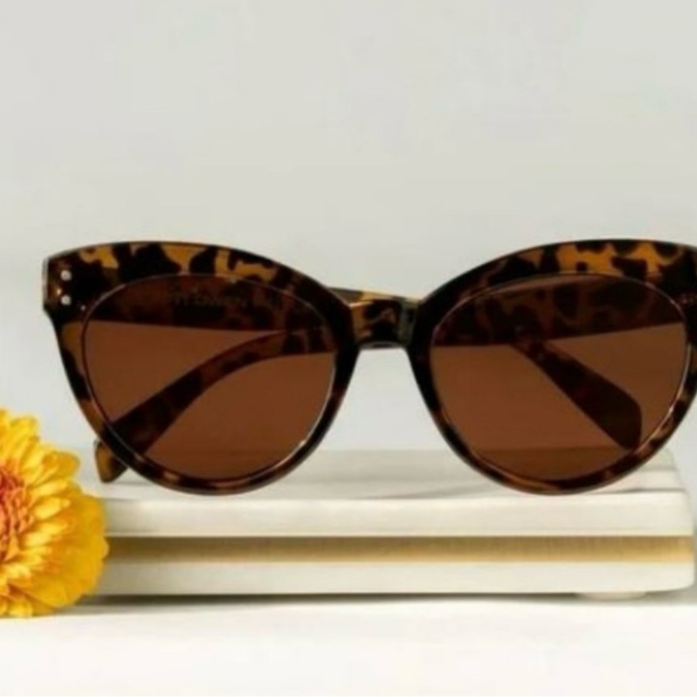 NWT Saint Owen X Curateur WYLDE Tortoise Sunglasses w/ Logo Case - Black & Brown